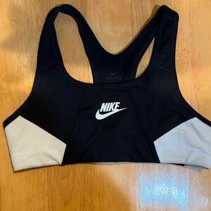 Nike Black and White Dri-FIT Sports Bra